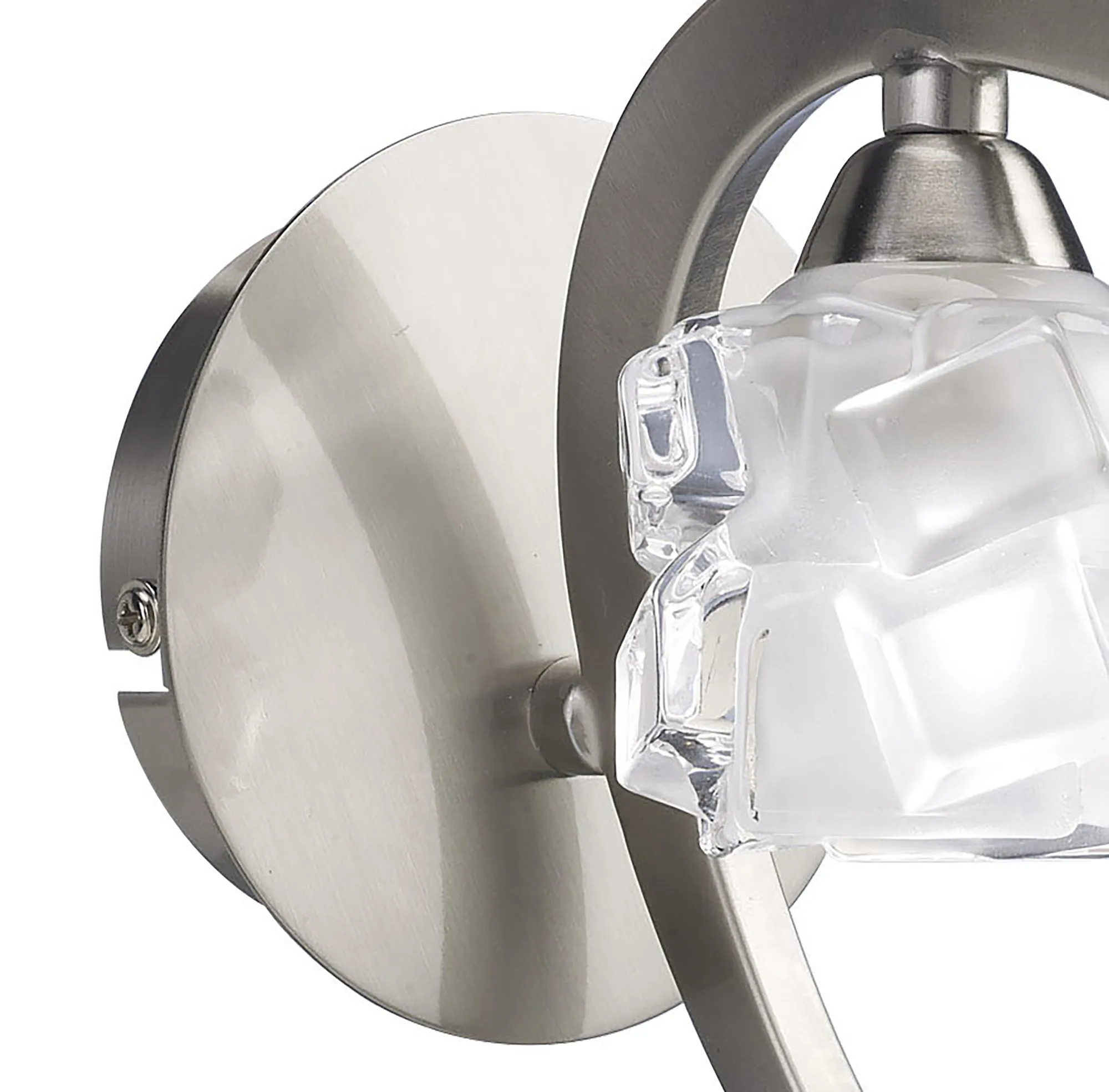 Ice SN Wall Lamp 1 Light M1855  Mantra Ice Satin Nickel